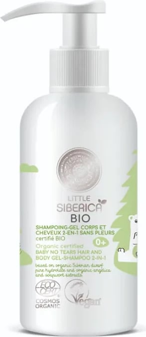 Shampon dhe xhel trupi për fëmijë Natura Siberica Organic Certified Baby No Tears Hair And Body Gel Shampoo 2in1, 250ml