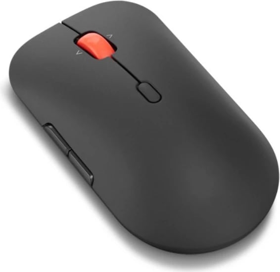 Maus Lenovo Multi-Mode Pro Plus 6050 wireless 2.4GHz + Bluetooth, DPI deri 4000, butona të programueshëm, i zi