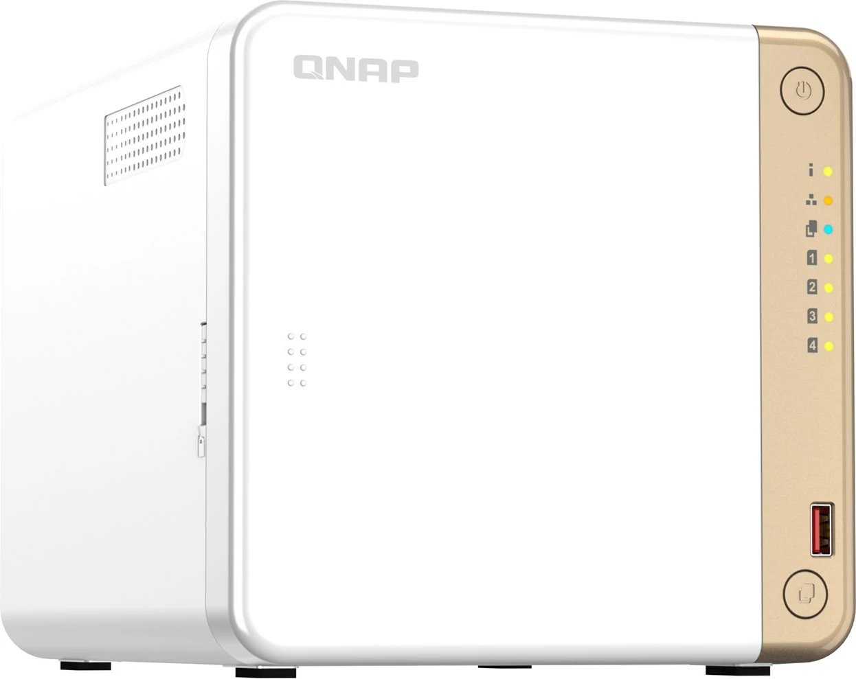 Kasë NAS QNAP TS-462-4G, Intel Celeron N4505, 4 GB RAM DDR4, Tower, Bardhë