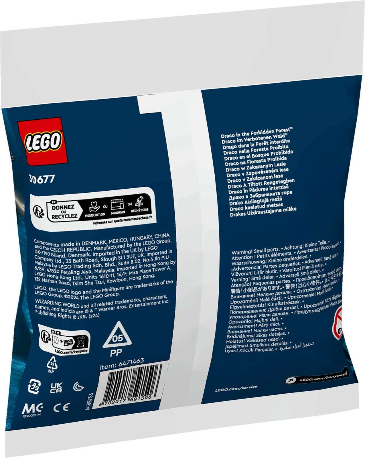 Set ndërtimi LEGO Harry Potter 30677 Draco në Pyllin e Ndaluar, 33 pjesë, multikolor