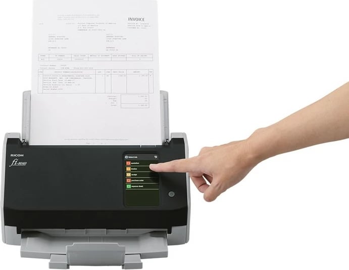 Skaner Ricoh fi-8040, 210 x 297 mm, 600 x 600 DPI, 24 bit, 8 bit, 40 ppm, 80 ipm