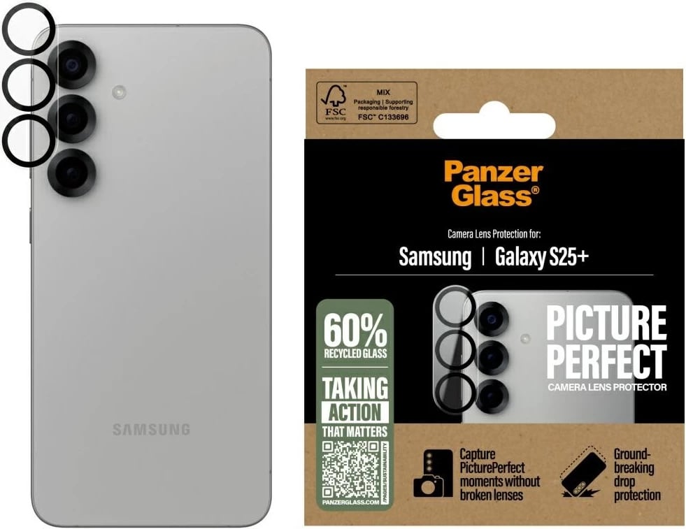 Mbrojtës xhami për kamera PanzerGlass për Samsung Galaxy S25+