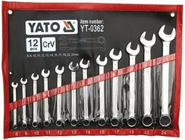 Çelësa kombinim Yato YT-0362, 12 copë