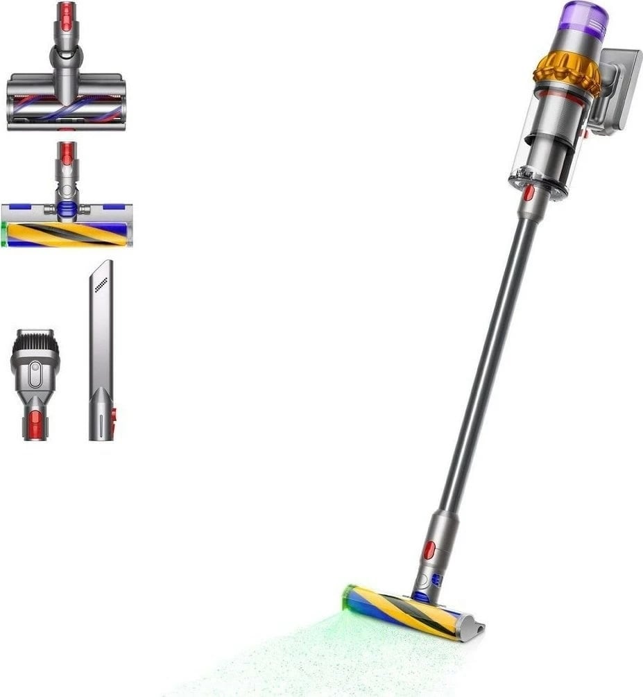 Fshesë me korrent vertikale Dyson V15 Detect Absolute 2023, pa qese, Çelik
