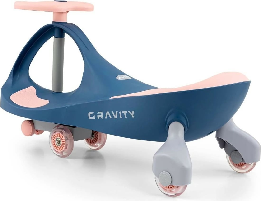 ride-on Milly Mally Gravity Gaiter 5927 4 rrota LED deri 50 kg blu e errët/rozë