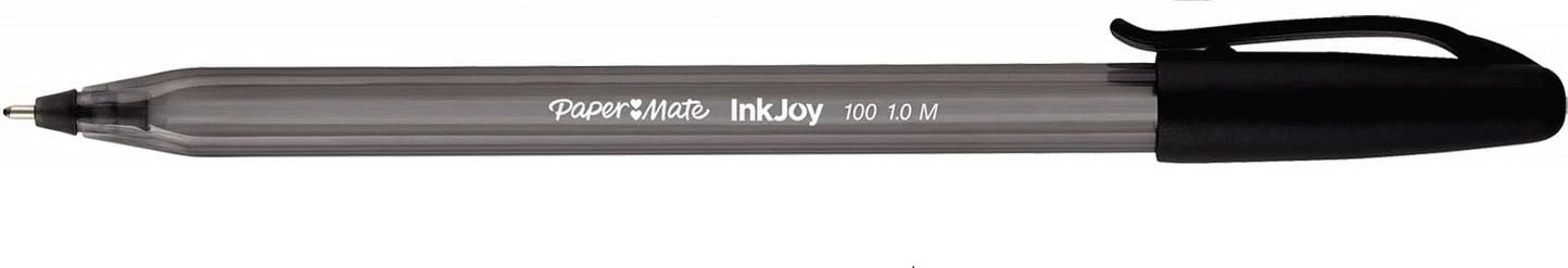 Stilolapsa PaperMate InkJoy 100 ST, 8 copë, ngjyrë e zezë/blu/e kuqe