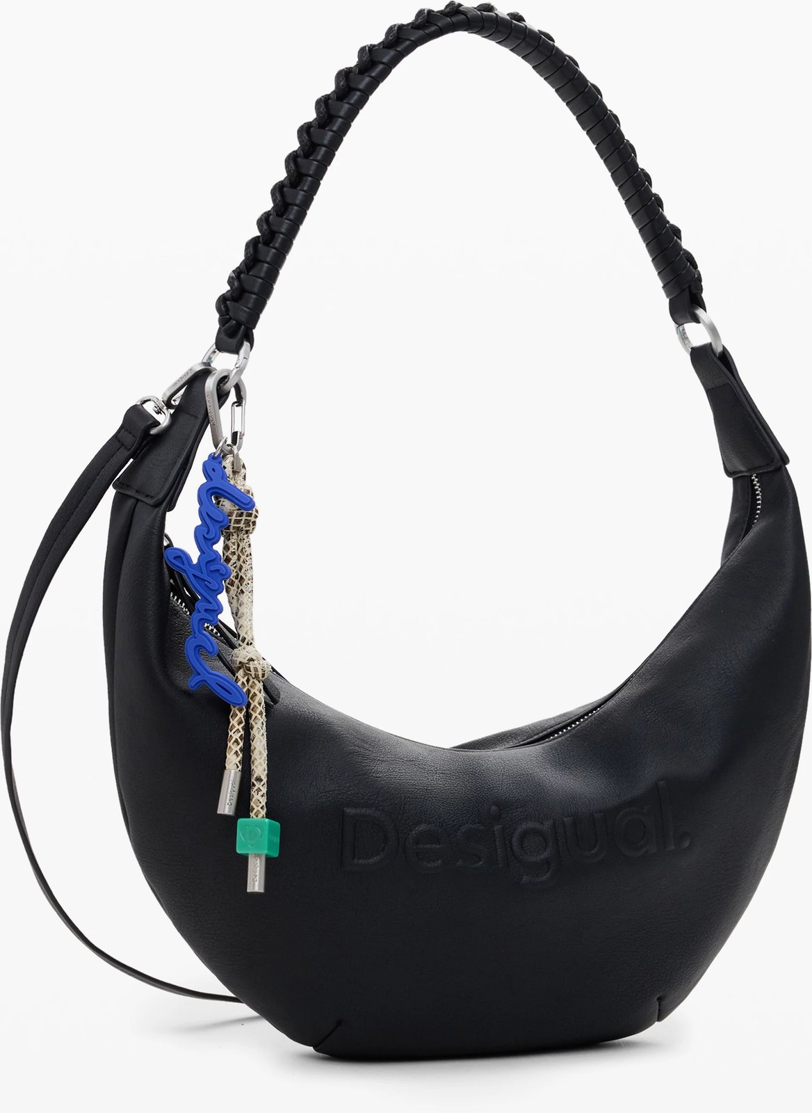 Çantë për femra DESIGUAL Half Logo Zante, e zezë Çantë për femra DESIGUAL Half Logo Zante, e zezë