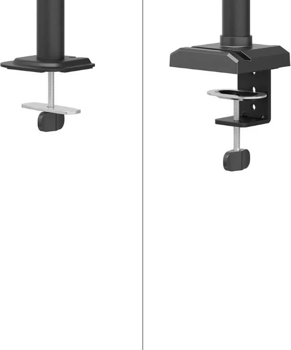 Krah monitori Neomounts DS60-600BL3 për 3 monitorë, tavolinë, i zi