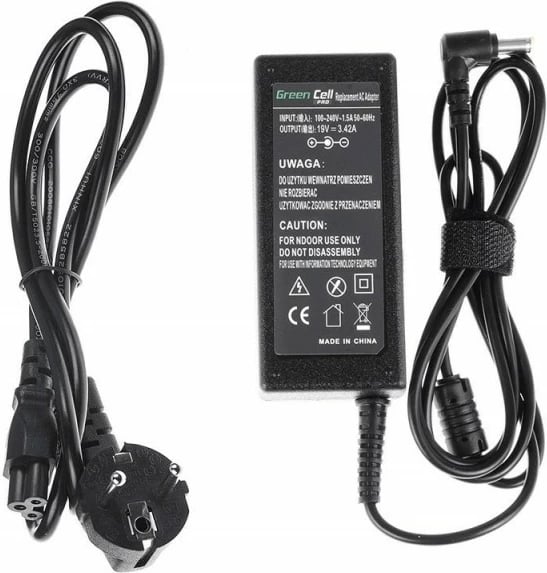 Furnizues energjie Green Cell PRO AD01P për laptop Acer, 19V 3.42A 65W, 5.5-1.7mm, i zi