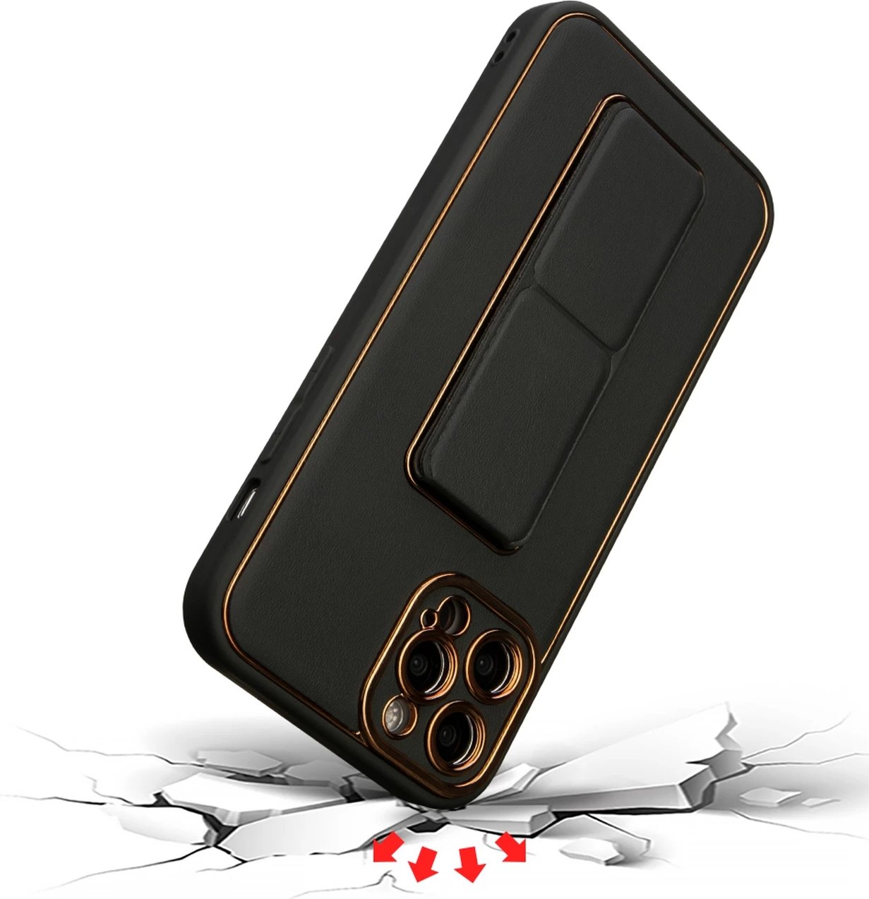 Mbështjellës Hurtel New Kickstand Case për iPhone 12 Pro, me qëndrim, e gjelbër