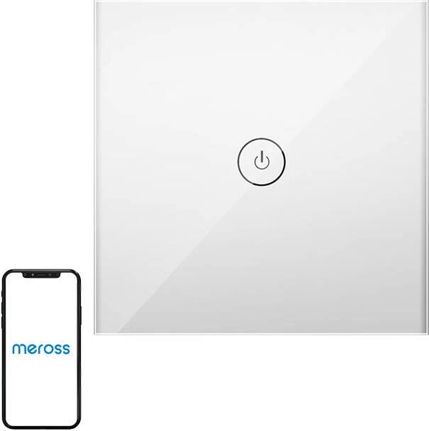 Switch i mençur Meross MSS550, Wi-Fi, dy kanale, HomeKit, i bardhë