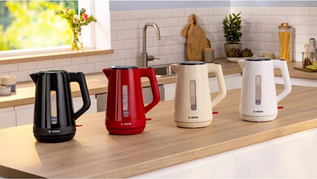 Çajnik elektrik Bosch TWK1M121, 1.7 L, 2400 W, Bardhë