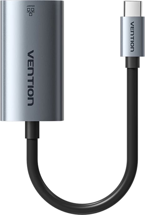Adapter Vention USB-C në Gigabit Ethernet CFPHB, 0.15m, Gri