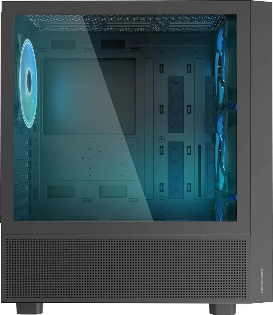 Kasë MODECOM Breeze ARGB FLOW Midi, ATX, xham i temperuar, e zezë