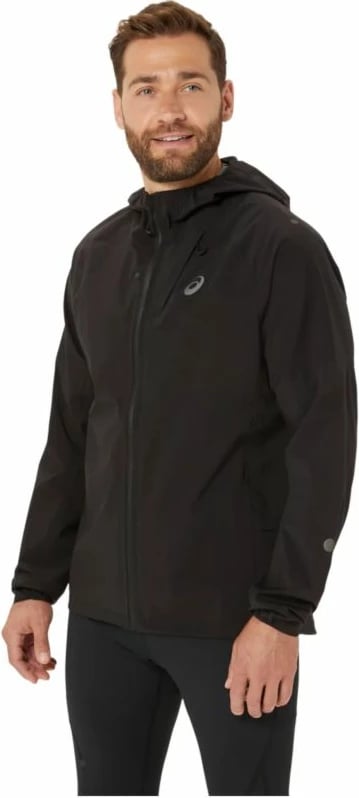 Jakne për meshkuj Asics, të zeza