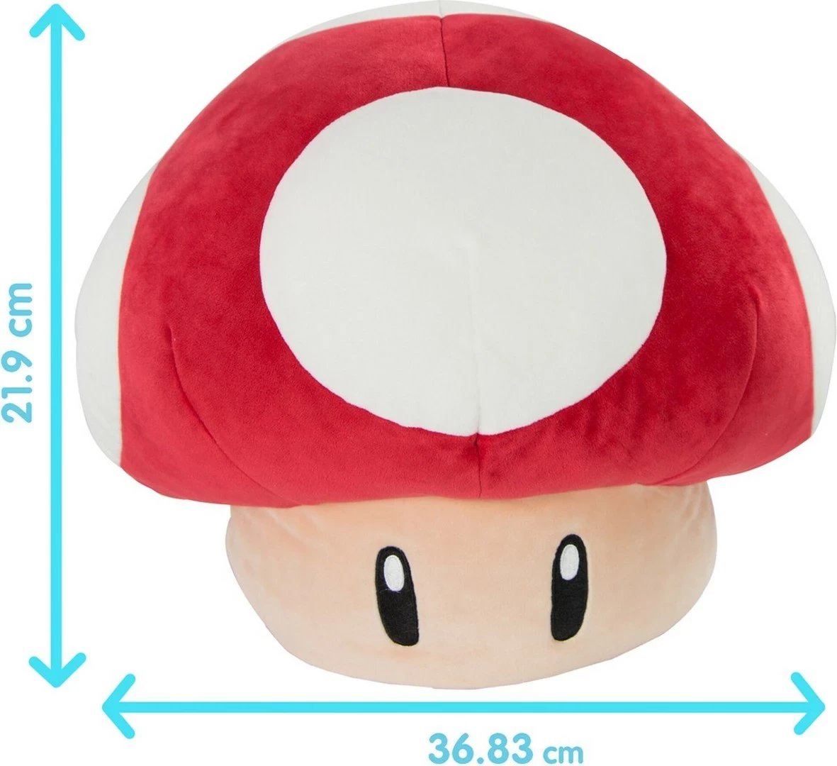 Lodër pelushi TOMY Super Mario Super Mushroom, shumëngjyrëshe