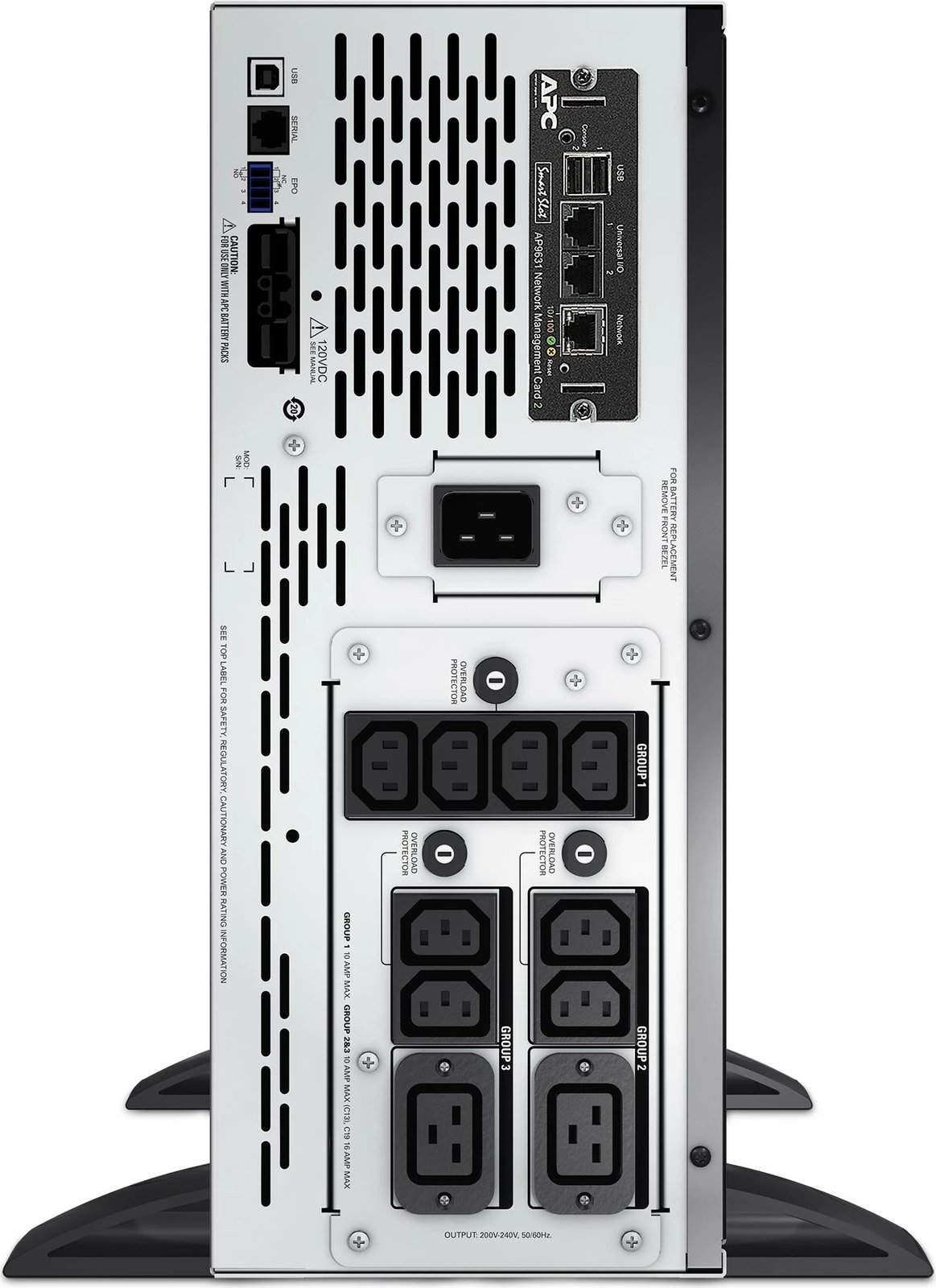 UPS APC Smart-UPS X SMX3000HVNC, 3000VA, 8x C13 + 2x C19, USB, e zezë