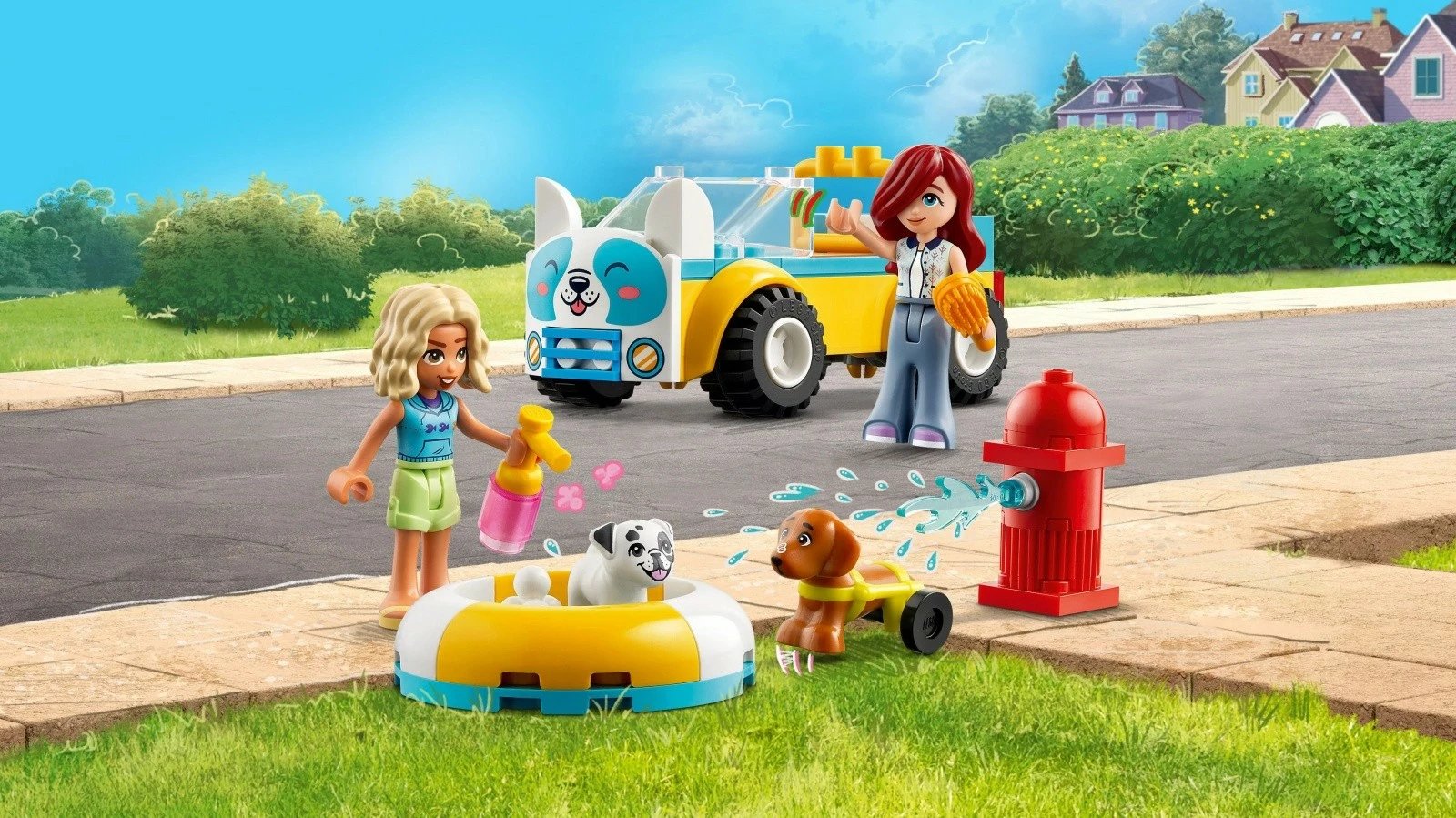 Set lodrash LEGO Friends 42635 Dog Grooming Car, 60 pjesë, për fëmijë, plastikë