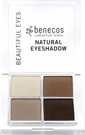 Paletë për sy Benecos Natural Quattro Eyeshadow Palette Coffee & Cream 4 nuanca