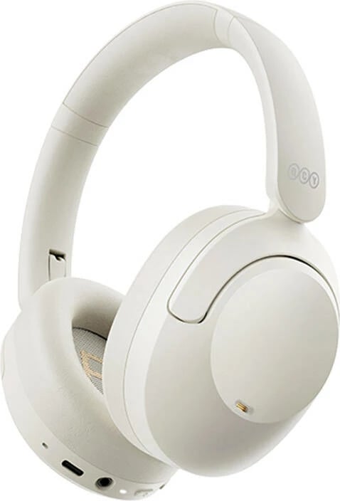 Kufje wireless QCY ANC H4, over-ear, Bluetooth 5.1, 70 orë, e bardhë