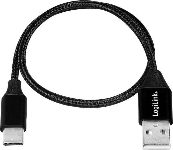 Kabllo LogiLink, USB-C në USB 2.0, 1 metër, e zezë