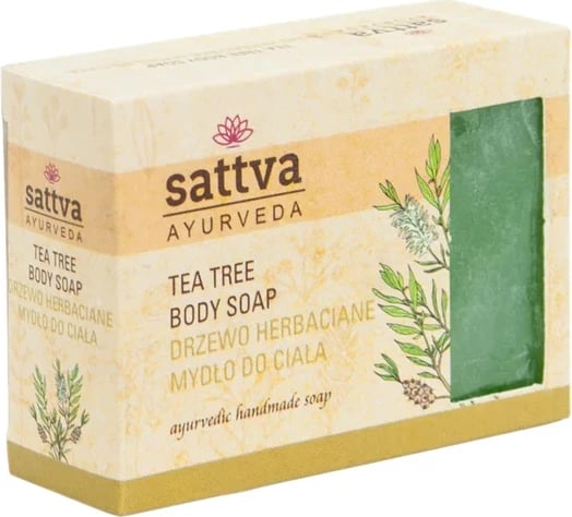 Sapun trupi për femra Sattva Glycerin Tea Tree, 125g