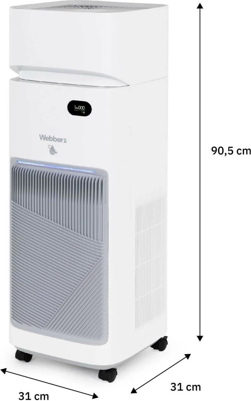 Pastrues ajri Webber AP9650 Wi-Fi, 77m2, HEPA 13, i bardhë Pastrues ajri Webber AP9650 Wi-Fi, 77m2, HEPA 13, i bardhë
