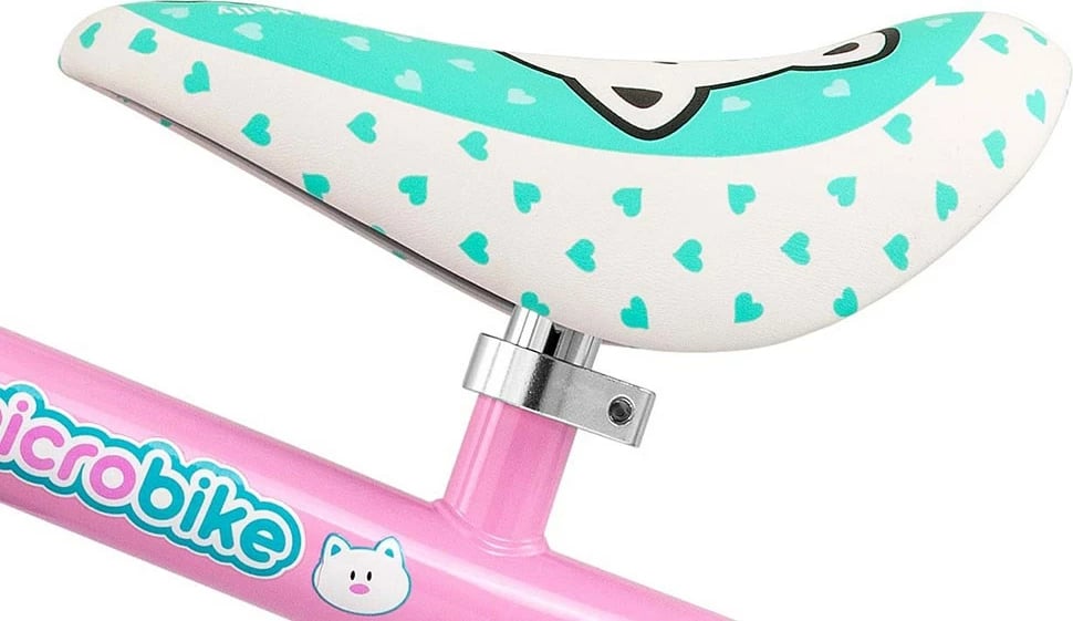 skuter fëmijësh Milly Mally Micro Plus Cat 6" rrota me drita, rrota dyshe, sedile e butë, 18-36 muaj, 25 kg max, rozë