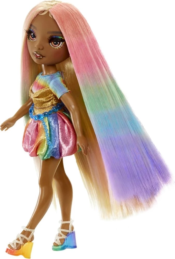 Lodër modë MGA Rainbow High Hair Chalk & Style, Meline, Shumëngjyrëshe