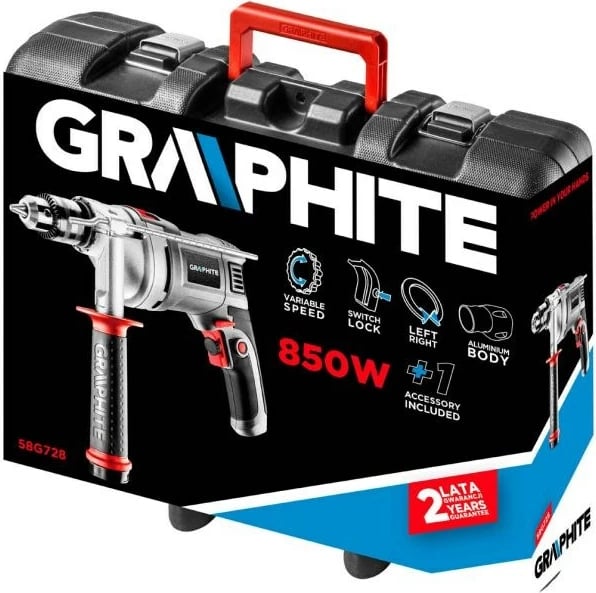 Borë Graphite 58G728, 3000 RPM, me Çelës