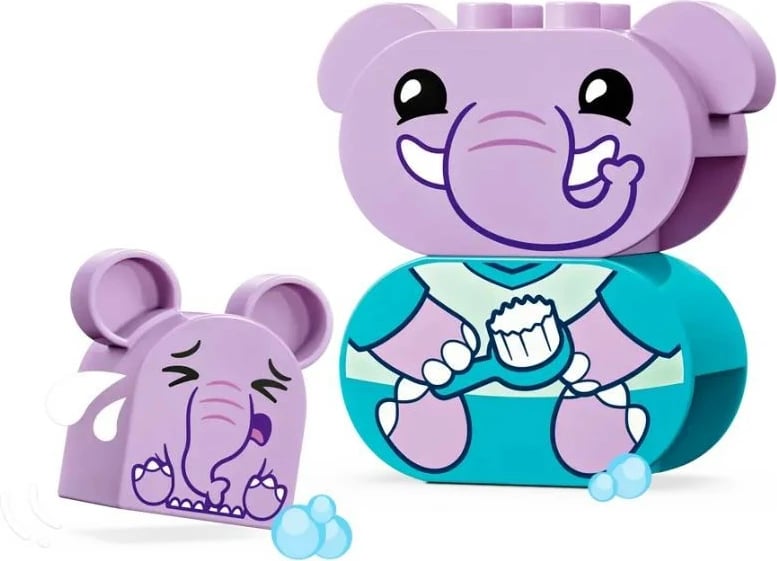 Set lodrash LEGO DUPLO 10413 Daily Activities Bath, 15 pjesë, plastikë, për fëmijë, shumëngjyrësh