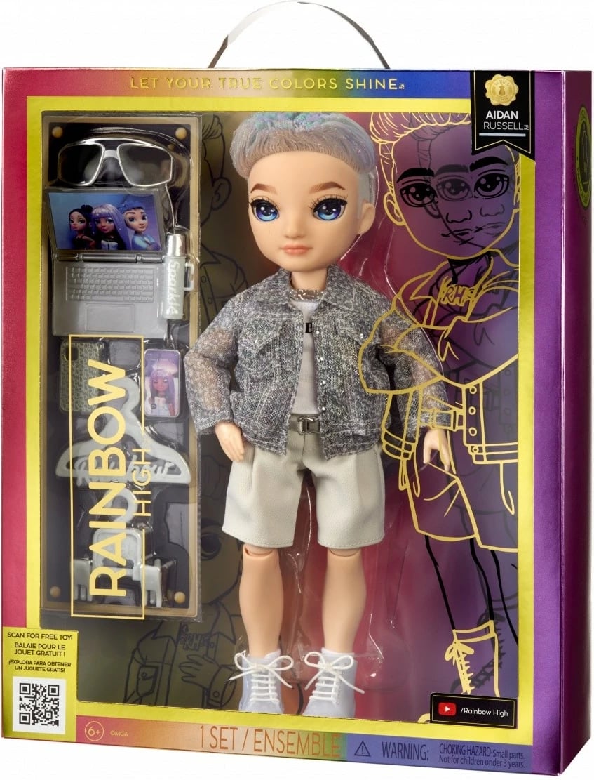 Kukull mode Rainbow High MGA Aidan Russell me aksesorë