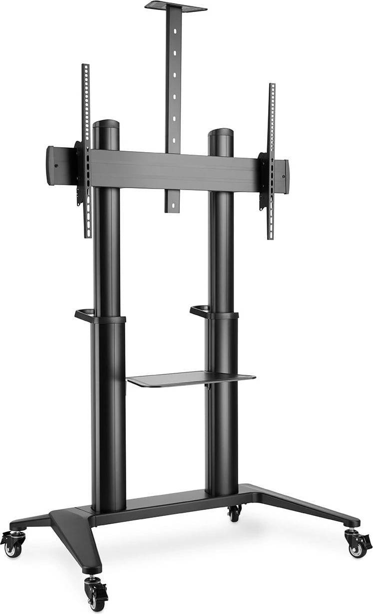 Karrocë prezantimi Digitus për TV 70-120 inç, 140kg, e zezë