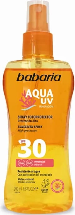 Spray mbrojtës nga dielli Babaria Sun Biphasic SPF30 unisex 200ml