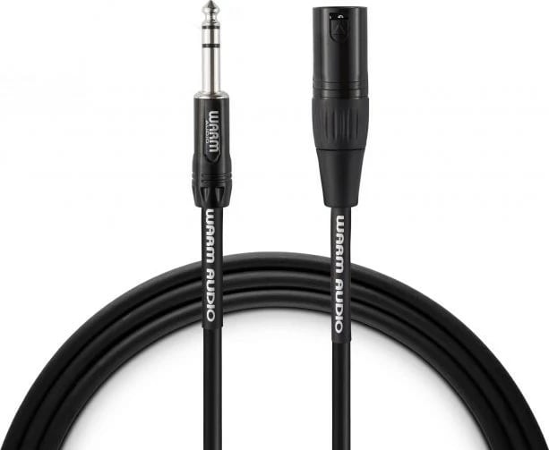 Kabllo audio WARM AUDIO PRO-XLRM-TRSM-6, 1.8 m, e zezë