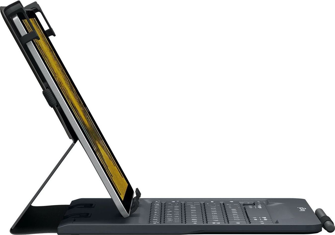 Mbështjellës me tastierë Logitech Universal Folio për tablet 9-10 inç, QWERTY, spanjisht, i zi