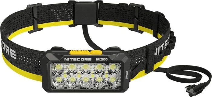 Llambë koke Nitecore HU2000, 2000 lumens, e verdhë
