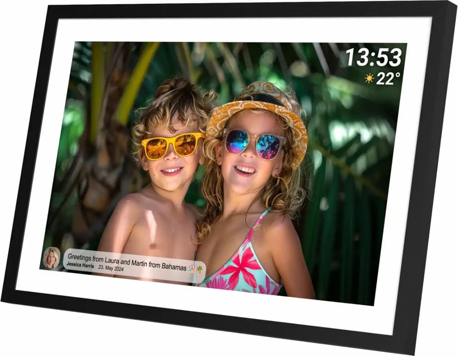 Kornizë digjitale Denver Frameo PFF-1016, 10.1", 16 GB, Ekran me prekje, e zezë Kornizë digjitale Denver Frameo PFF-1016, 10.1", 16 GB, Ekran me prekje, e zezë