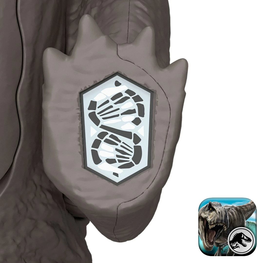 Lodër dinosauri MATTEL Jurassic World Rebirth Wild Roar Nasutoceratops, shumëngjyrëshe