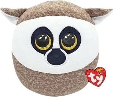 Lemur pelushi TY, 22 cm, kafe/bardhë