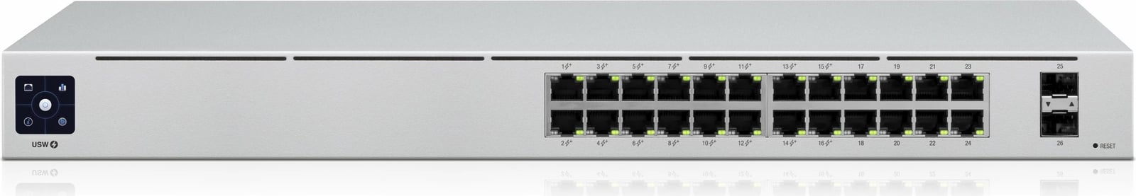 Switch Ubiquiti UniFi 24-Port PoE, Managed, L2/L3, Gigabit Ethernet, Silver