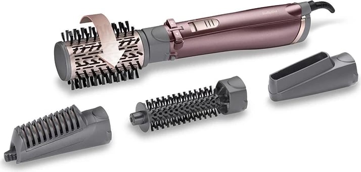 Brushë stiluese për flokë BaByliss AS960E, 1000W, rozë 