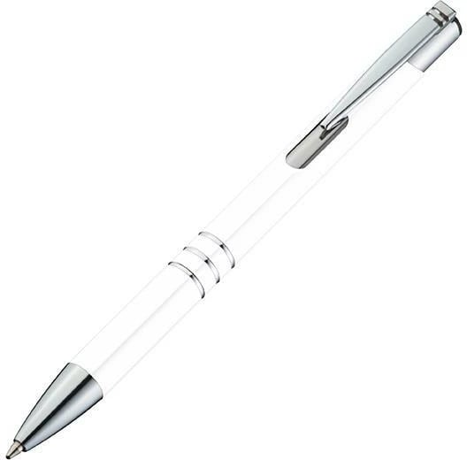 Stilolaps metalik MACMA 23080-00, Detaje argjendi, Ngjyrë e bardhë