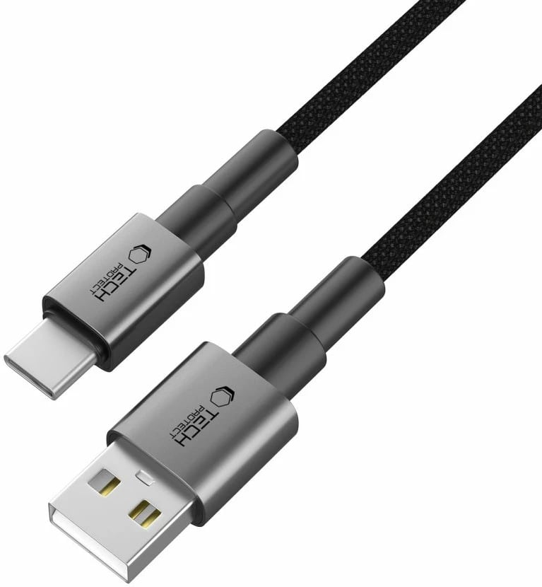 Kabllo Tech-Protect UltraBoost DNA USB-A në USB-C, 25cm, Gri