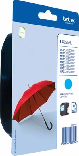 Toner Brother LC225XLC, Cian, High Yield, 1200 faqe