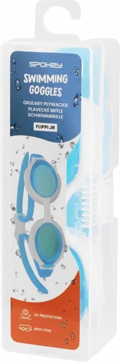 Syze noti për fëmijë Spokey Flippi Jr, të bardha dhe blu Syze noti për fëmijë Spokey Flippi Jr, të bardha dhe blu