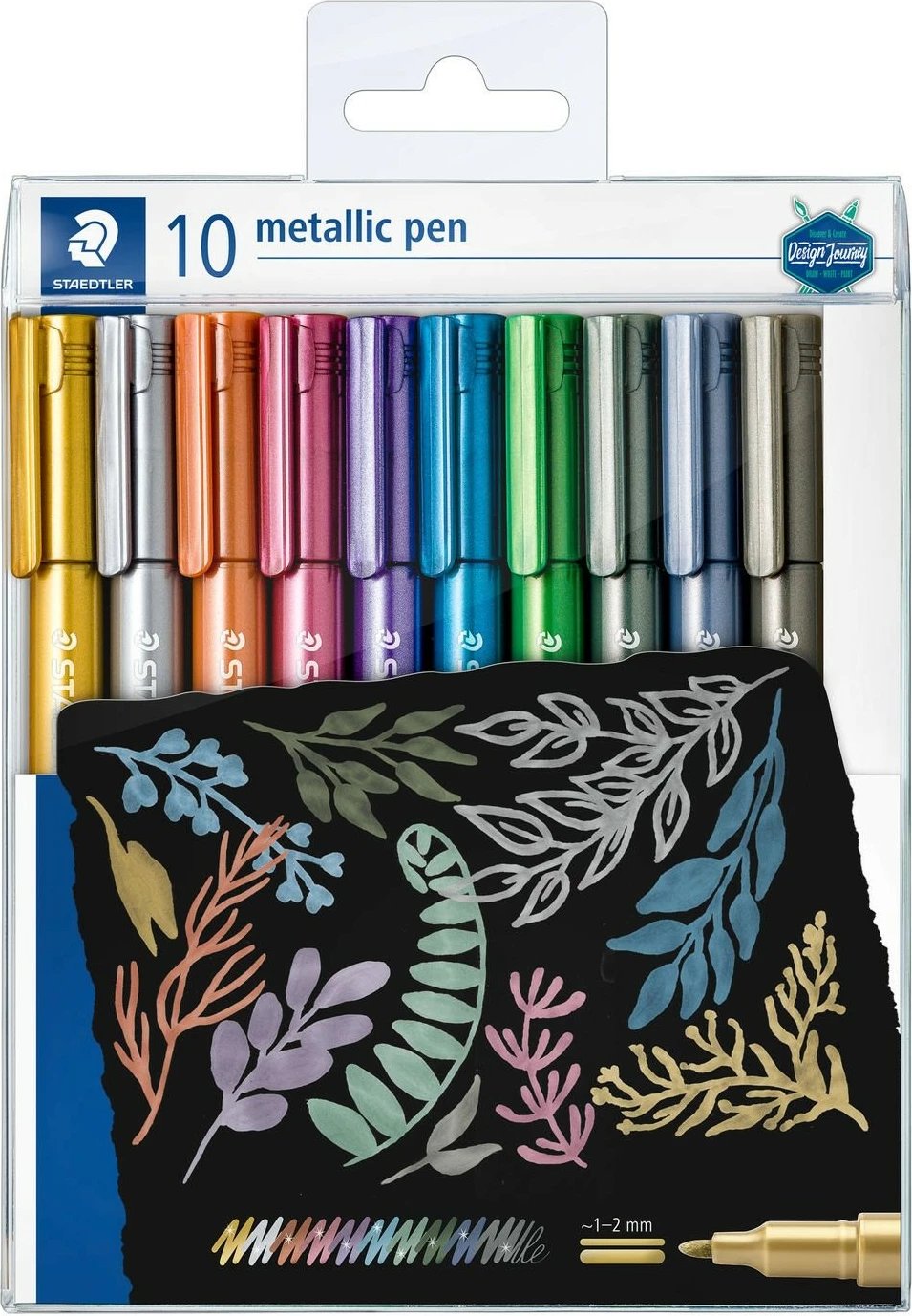 Set stilolapsa metalik STAEDTLER 8323 TB10, 10 ngjyra