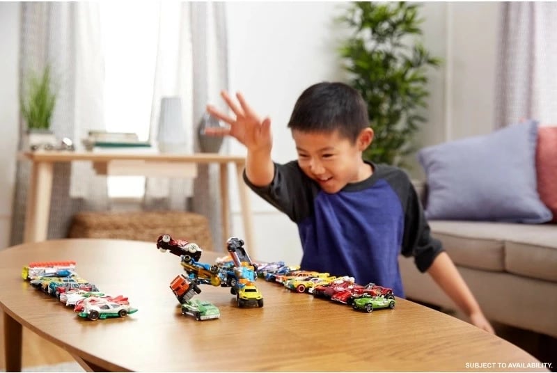 Set vetura lodër Hot Wheels H7045, 20 copë, shumëngjyrëshe