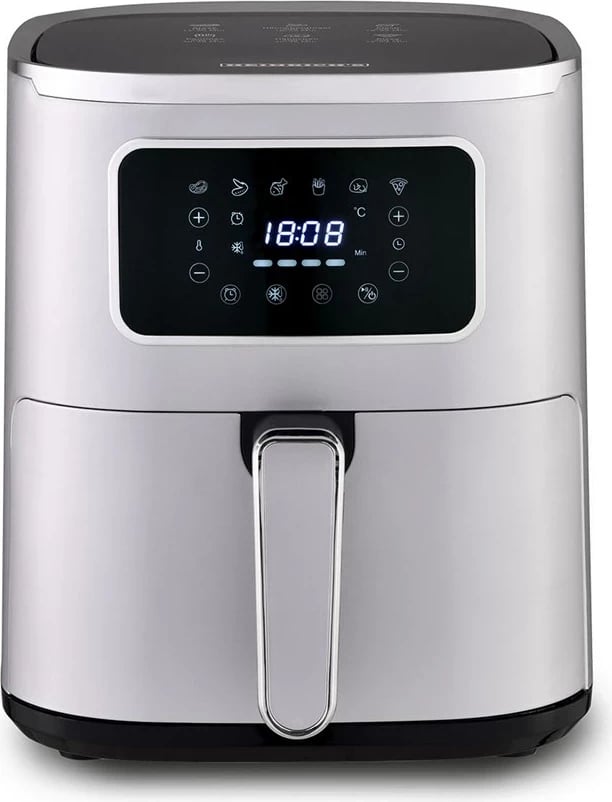 Fritezë me ajër të nxehtë HEINRICH'S HFR 8216, 5.0 L, 1450 W, Argjendtë