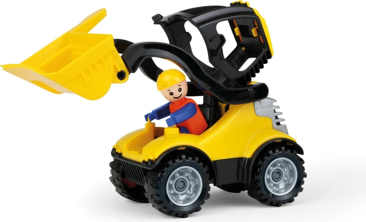 Ekskavator lodër Lena 21cm, plastik, verdhë/zi, në kuti Ekskavator lodër Lena 21cm, plastik, verdhë/zi, në kuti